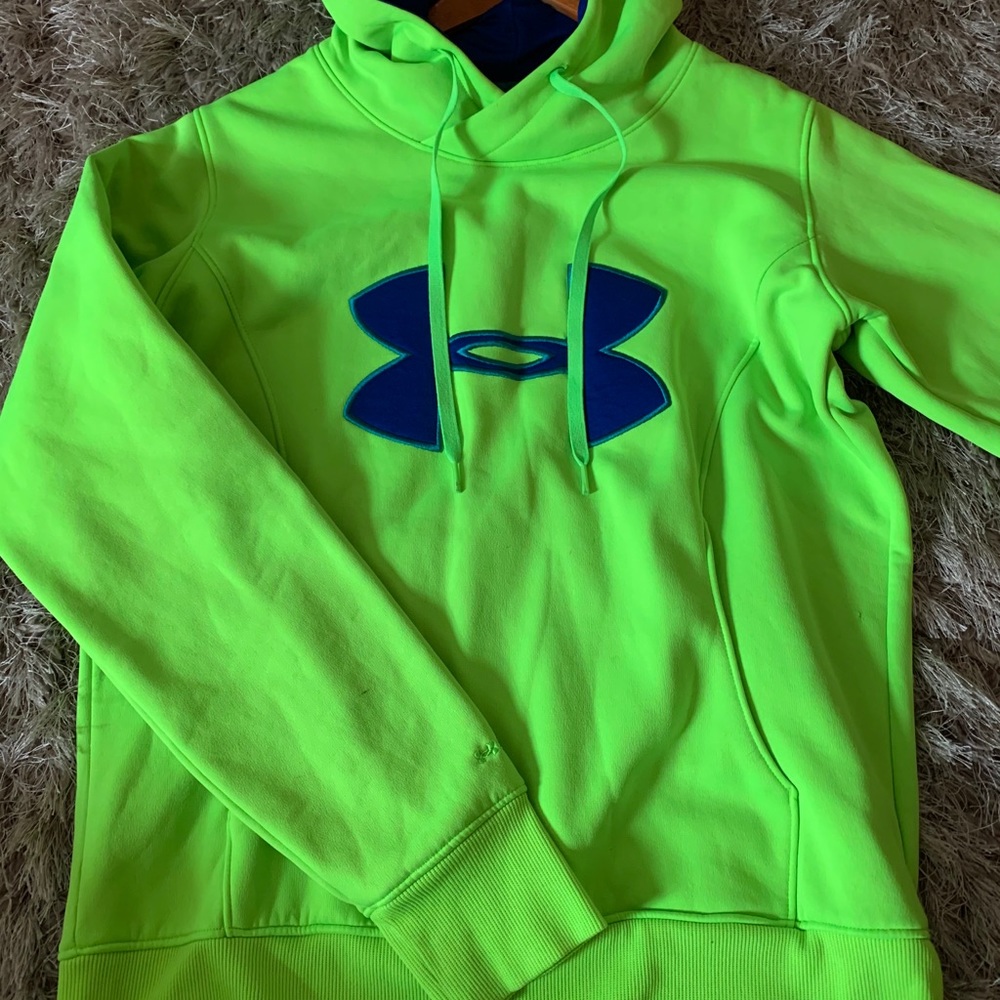 under amour hoodie green bright